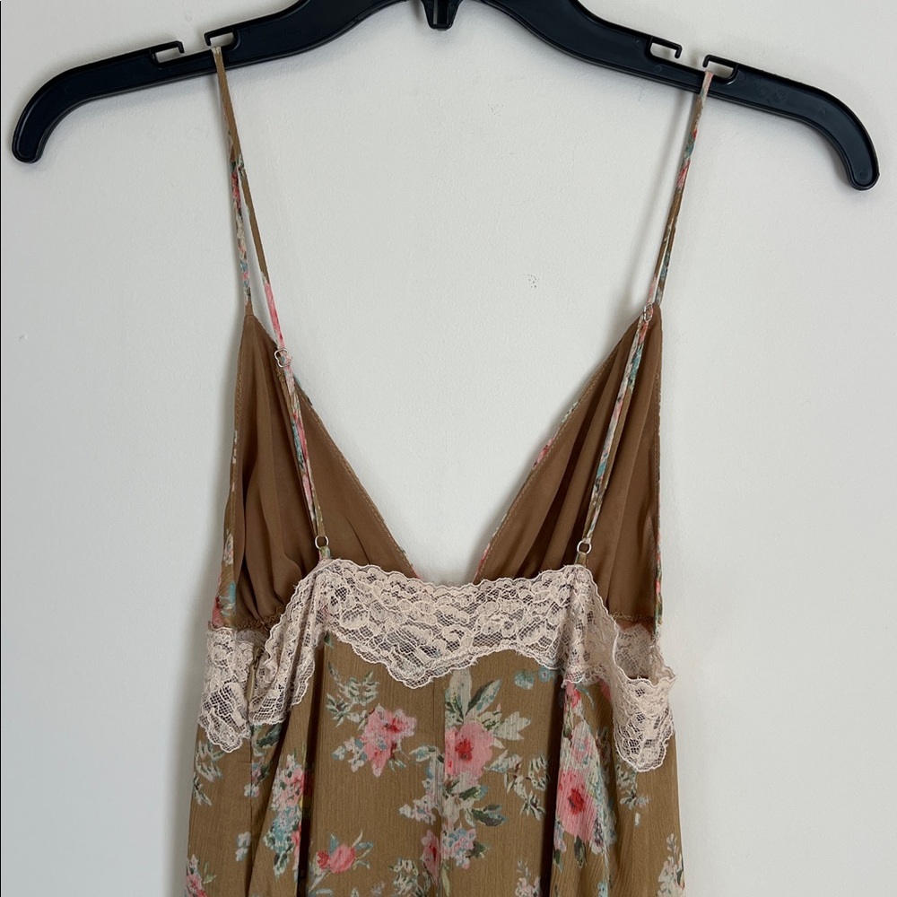 Zara Lace Floral Maxi‎ Dress Romantic Size XS Fairy - Picture 8 of 12